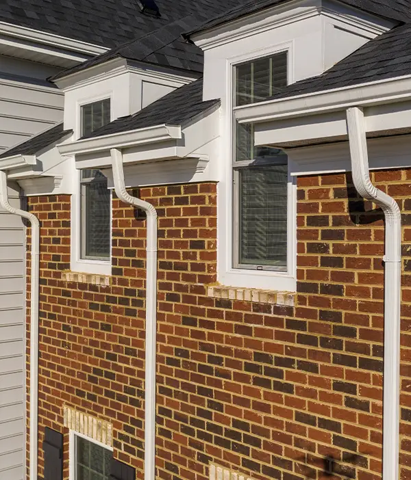 white aluminum gutters in Atlanta