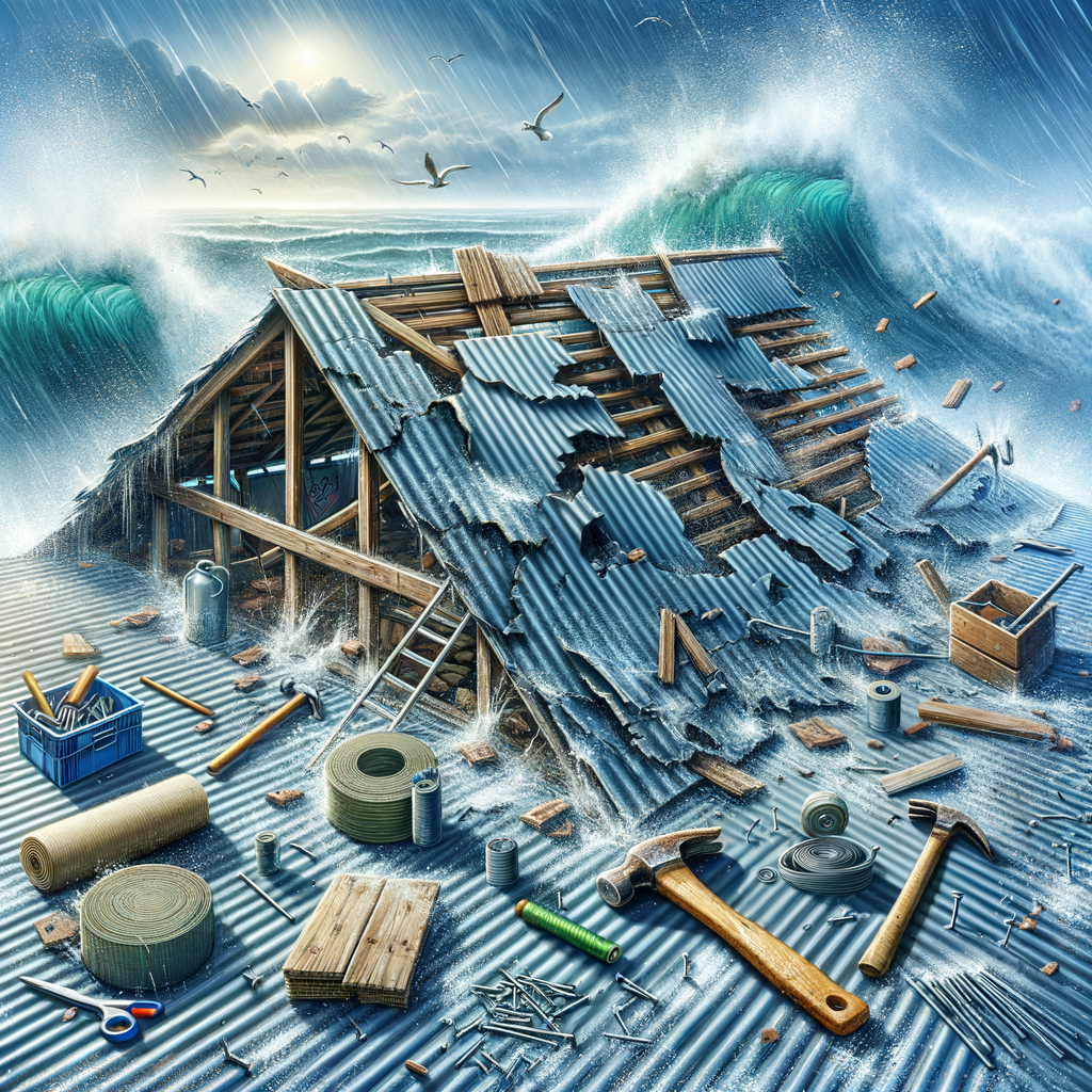 a house destroyed by a large wave