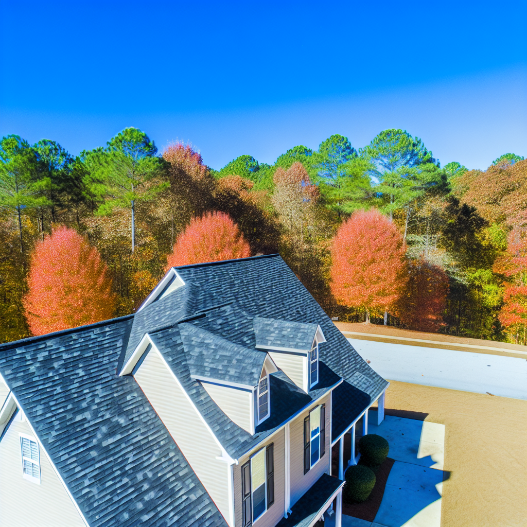 a house with trees in the background