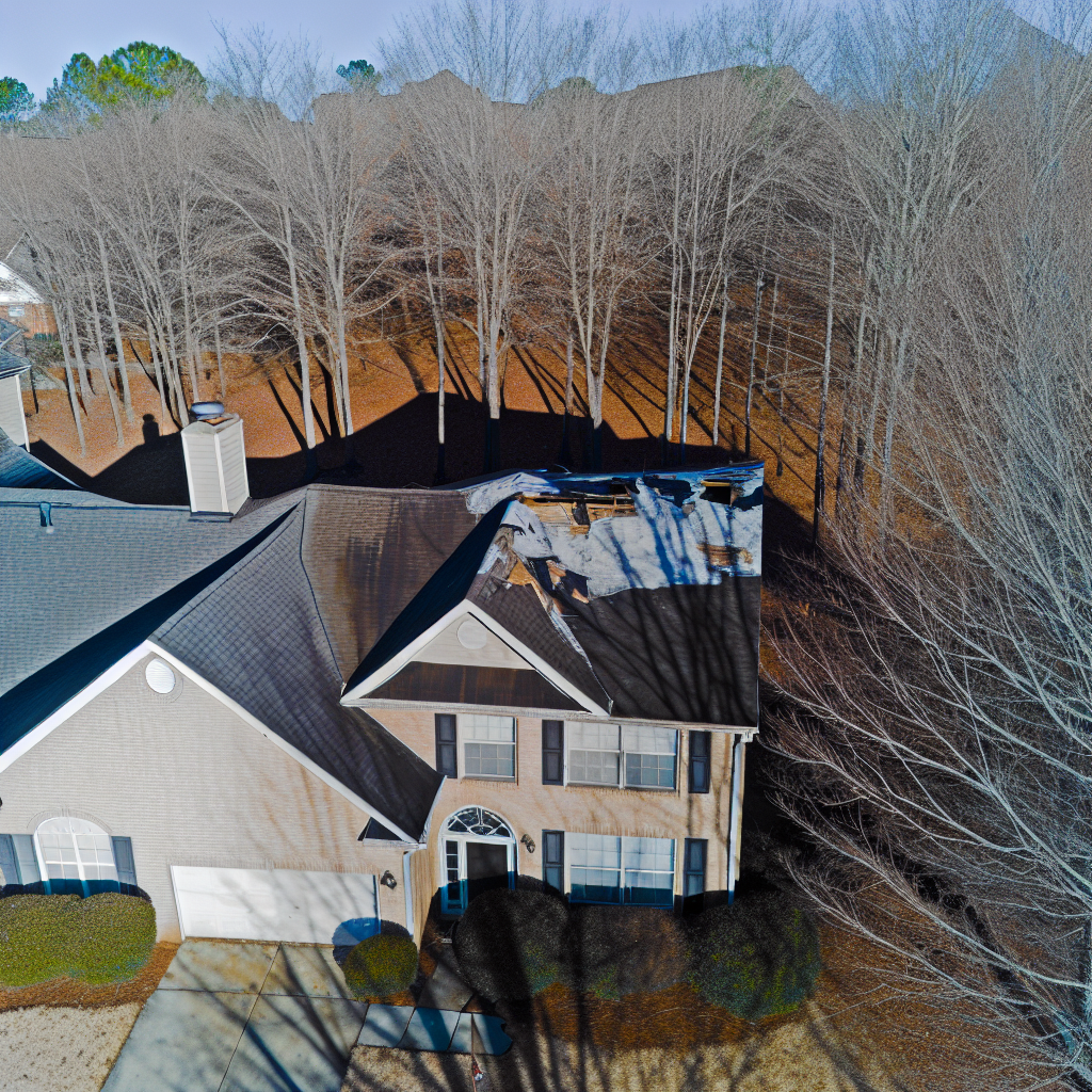 a house with trees in the background