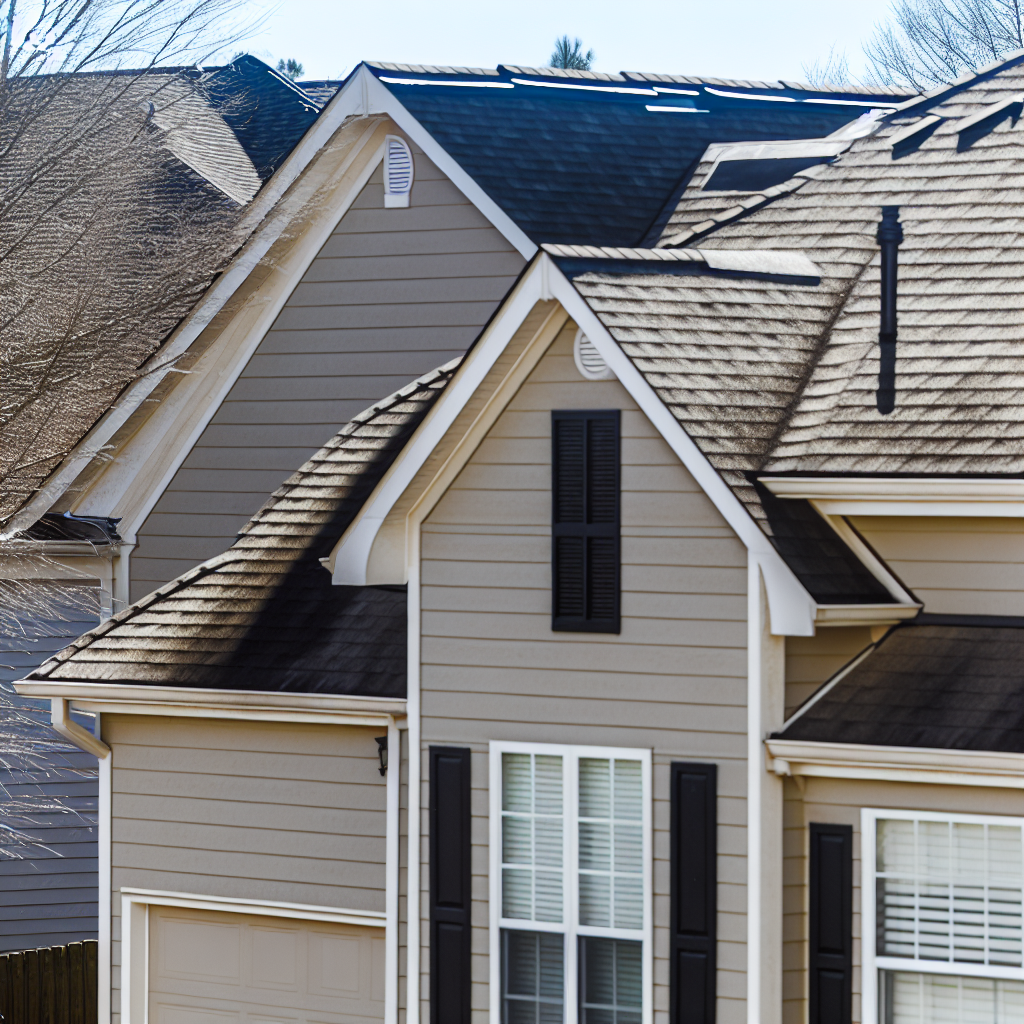 a house with a roof