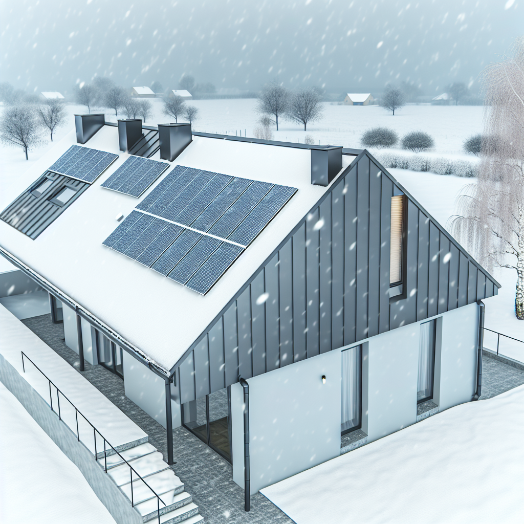 a house with solar panels on the roof