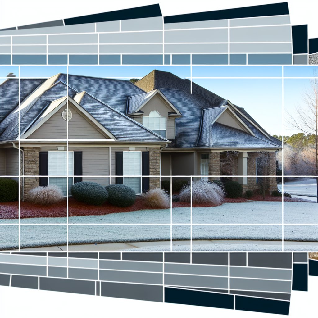 a house with a driveway and bushes