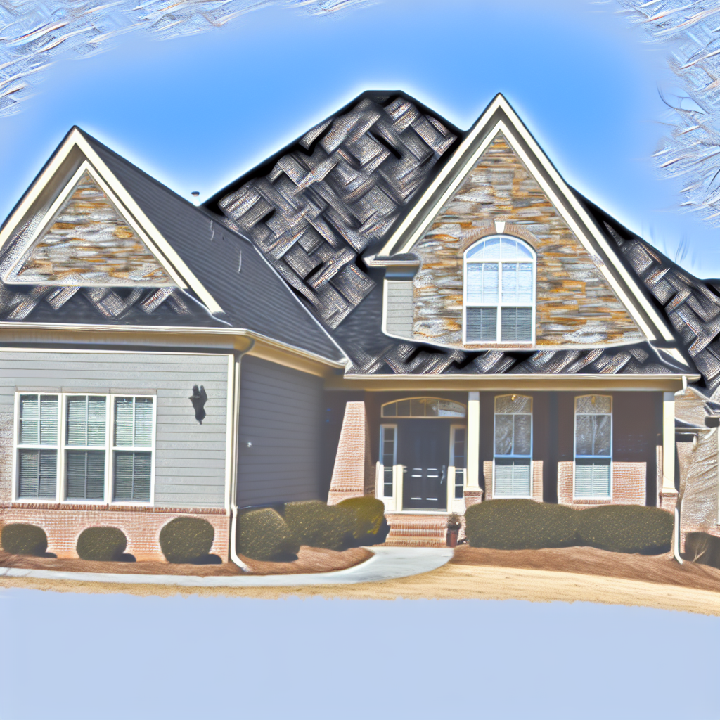 a house with a roof